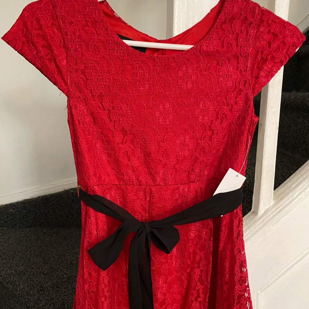 Big girl lace lined dress